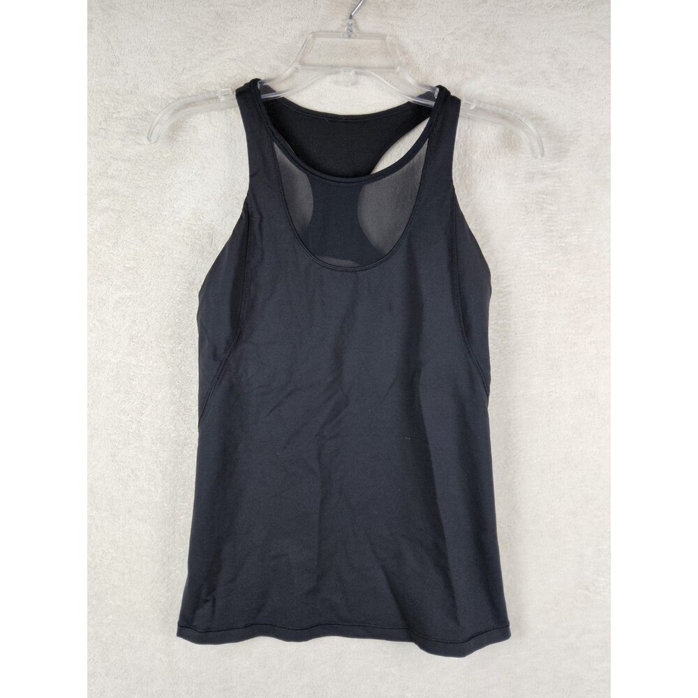 Lululemon Women’s Built In Bra Athletic Tank Top Black Size 8